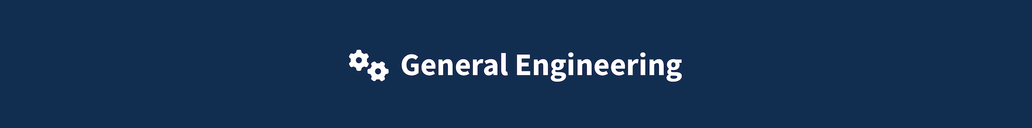 General engineering